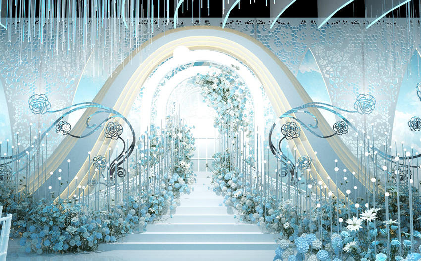 赫山釡香烙馍村水晶厅效果展示